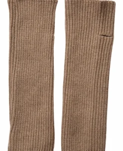 2717 Fingerless Glove Solid Beige