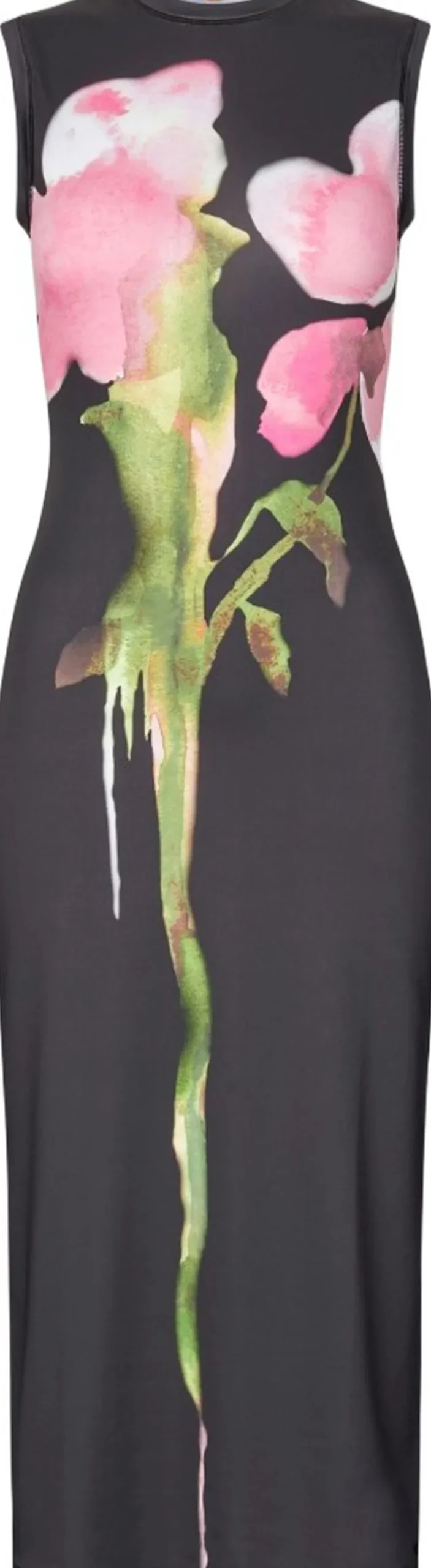 2244 Stocking Jersey, Elastic Tank Crewneck Dress