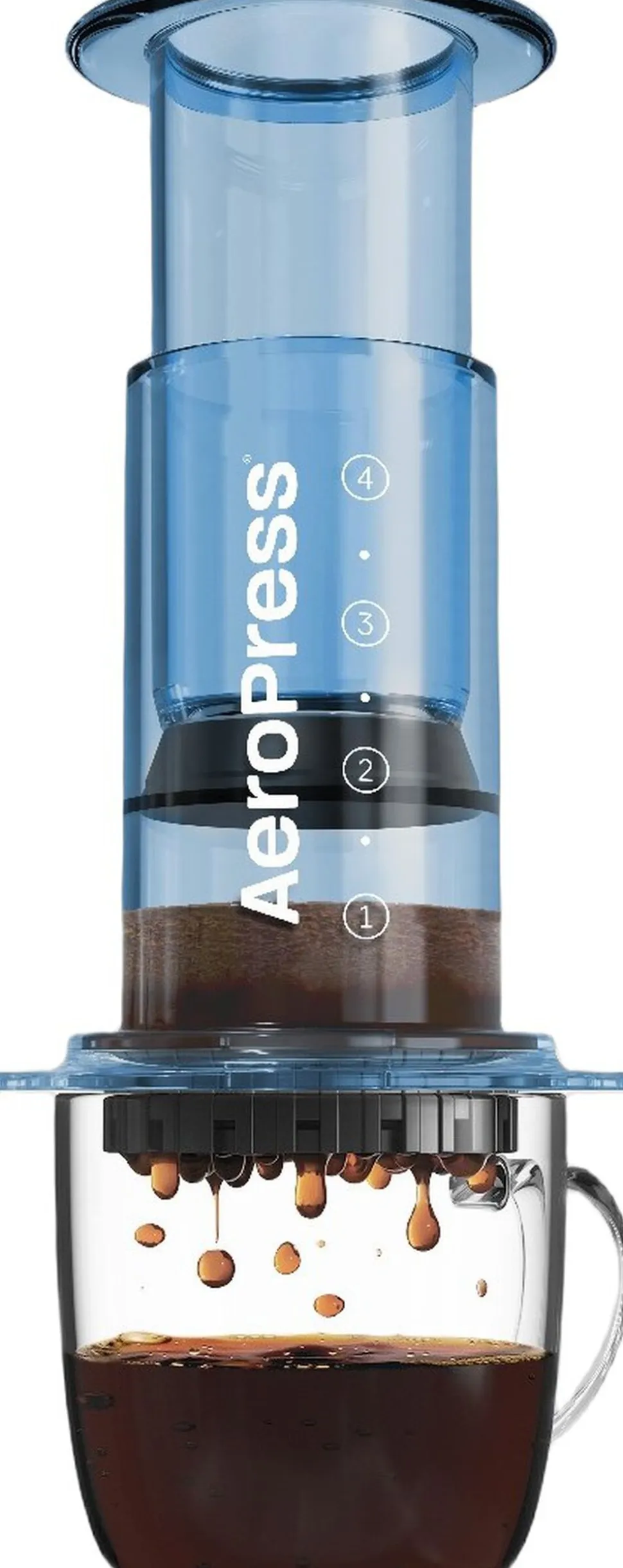 Aeropress Clear Colors Blue Coffee Press