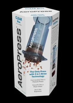 Aeropress Clear Colors Blue Coffee Press
