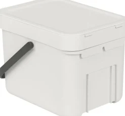 Affaldsspand m/låg sort. kon. 6 ltr