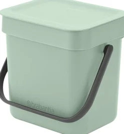 Affaldsspand m/låg sort. kon. 3 ltr