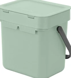 Affaldsspand m/låg sort. kon. 3 ltr