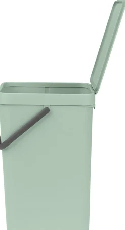 Affaldsspand m/låg sort.kon. 16 ltr