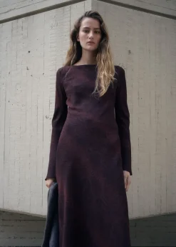 A-line animal-print dress