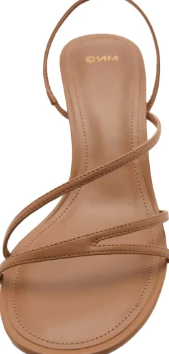 Animal print strap heel sandal