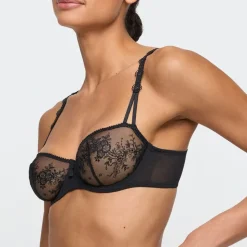 Annaelle balconette bh med lodret søm