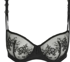 Annaelle balconette bh med lodret søm