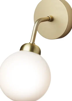 Apiales Wall, brushed brass / opal