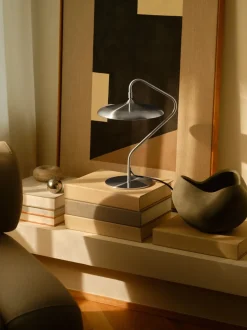 ARTIST TABLE LED STAINLESS STEEL