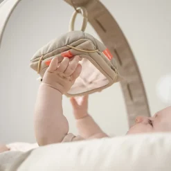 Baby kontrastkortholder Deer friends Sand