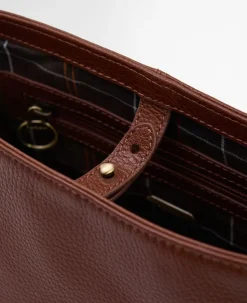 Barbour Cedar Leather Bucket Bag