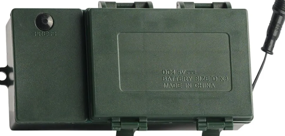 Battery box, plain, Dark green