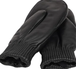 BERGAMO - THICK LEATHER MITTENS W/ FLEECE LINING