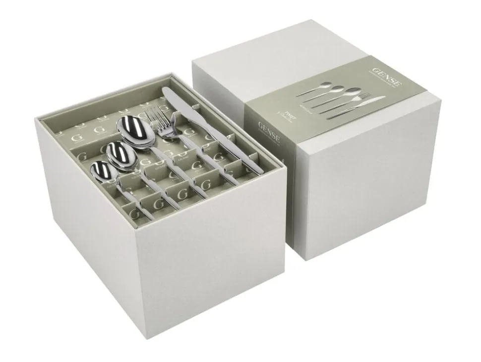 Bestiksæt Twist 60 dele Blankt stål