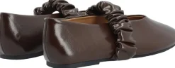 BIALUNA Scrunchie Ballet Flat Faux Leather