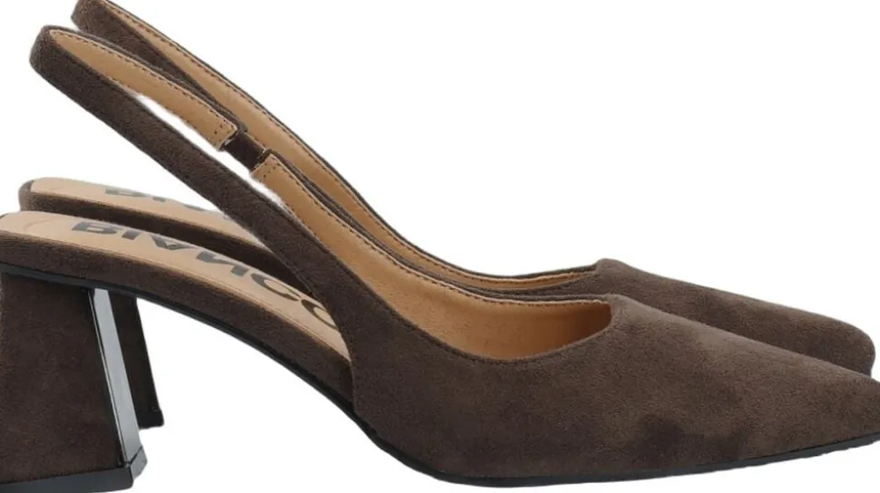 BIAMARALYN Slingback Faux Suede