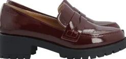 BIAPEARL Simple Penny Loafer Patent Aquarius