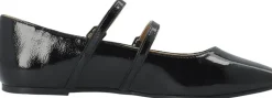 BIAROSE Karré Double Mary Jane Flat Faux Leather