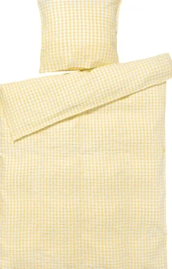 Bæk&Bølge Sengetøj gul/hvid 140x200 cm DK