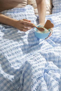 Bæk&Bølge Sengetøj lys blå/hvid 140x220 cm DK