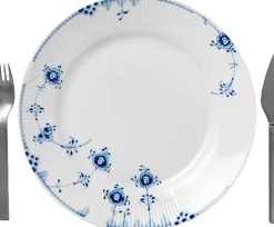 Blå Elements 28 cm. tallerken