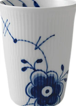 Blå Mega Riflet 39 cl. termokop