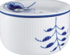 Blå Mega Riflet 7 cm. opbevaringskrukke