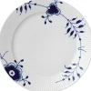 Blå Mega Riflet 27 cm. tallerken special edition