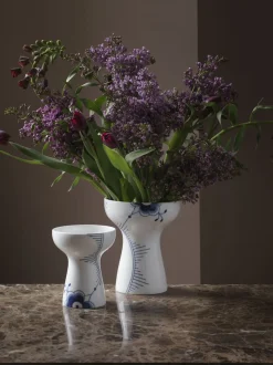 Blå Mega Riflet 15 cm Vase