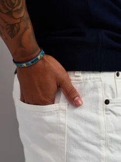 Blue Apatite Stud Bracelet