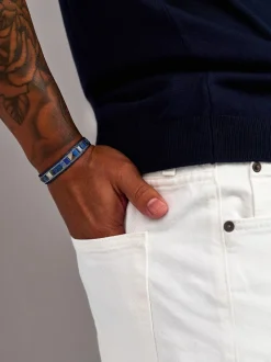 Blue Lapis Stud Bracelet