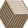 Bordskåner Hexagon Dark Camel