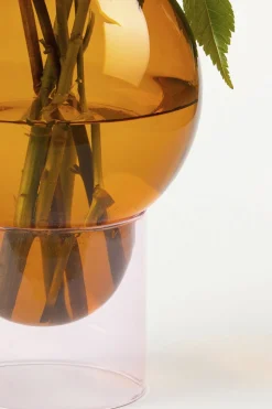 BUBBLE TUBE, LARGE, AMBER/ROSE, 90270A