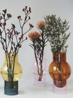 BUBBLE TUBE, LARGE, AMBER/ROSE, 90270A