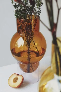 BUBBLE TUBE, LARGE, AMBER/ROSE, 90270A