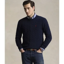 Cable-Knit Wool-Cashmere Sweater