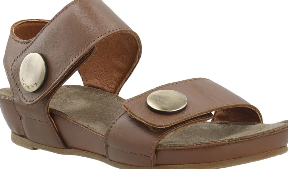 CASAVA Button Sandal Leather