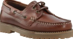 CASLENA Boat Shoe Pull Up Leather