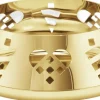 CC 2025 PILLAR CANDLEHOLDER 18KT GOLD PLATED STAINLESS STEEL