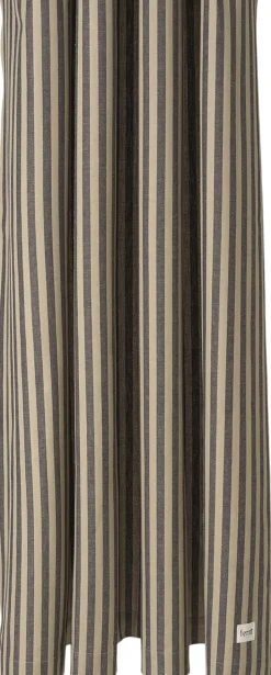 Chambray Shower Curtain - Sand/Black