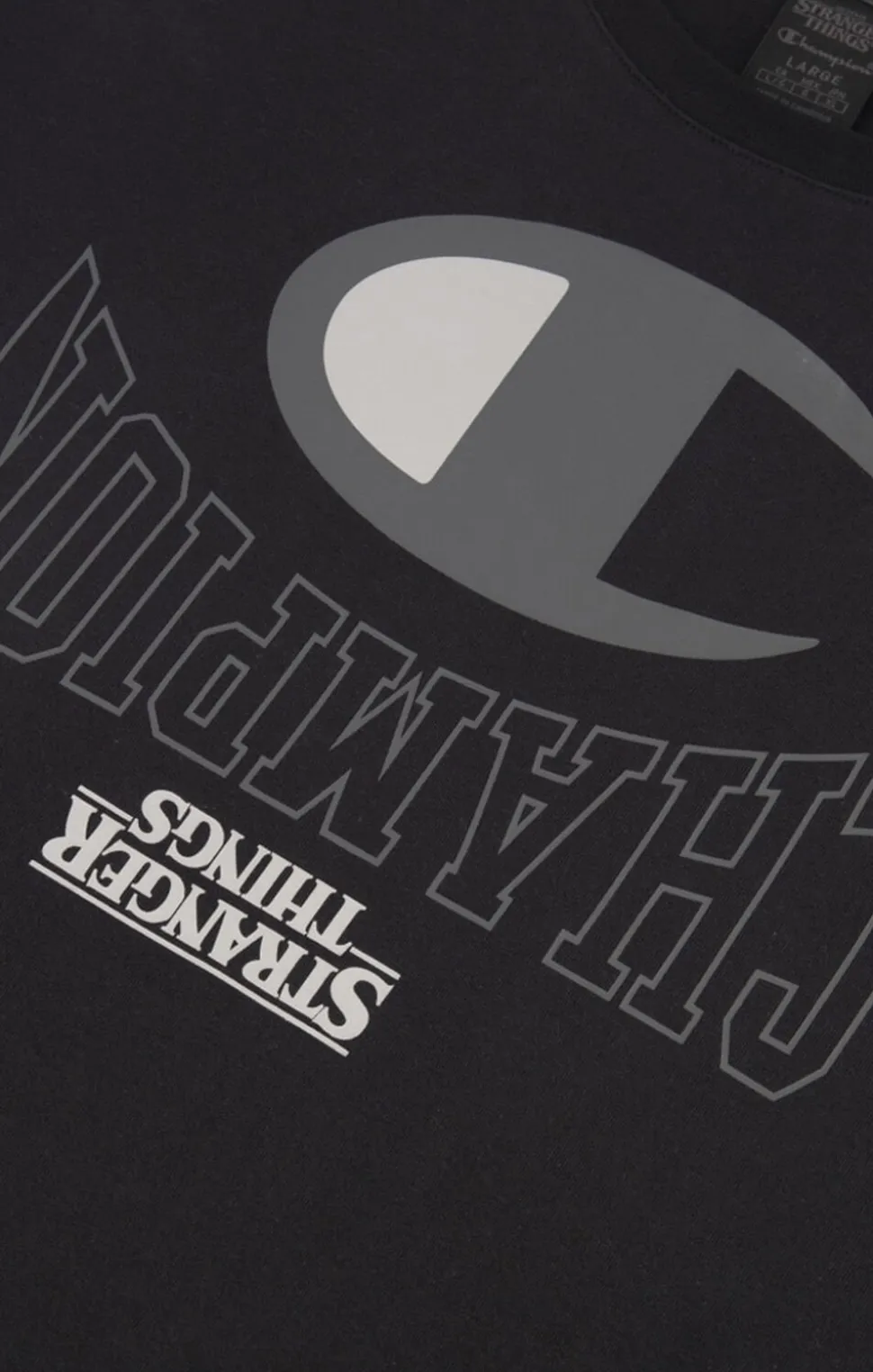 Champion X Stranger Things Logo T-shirt