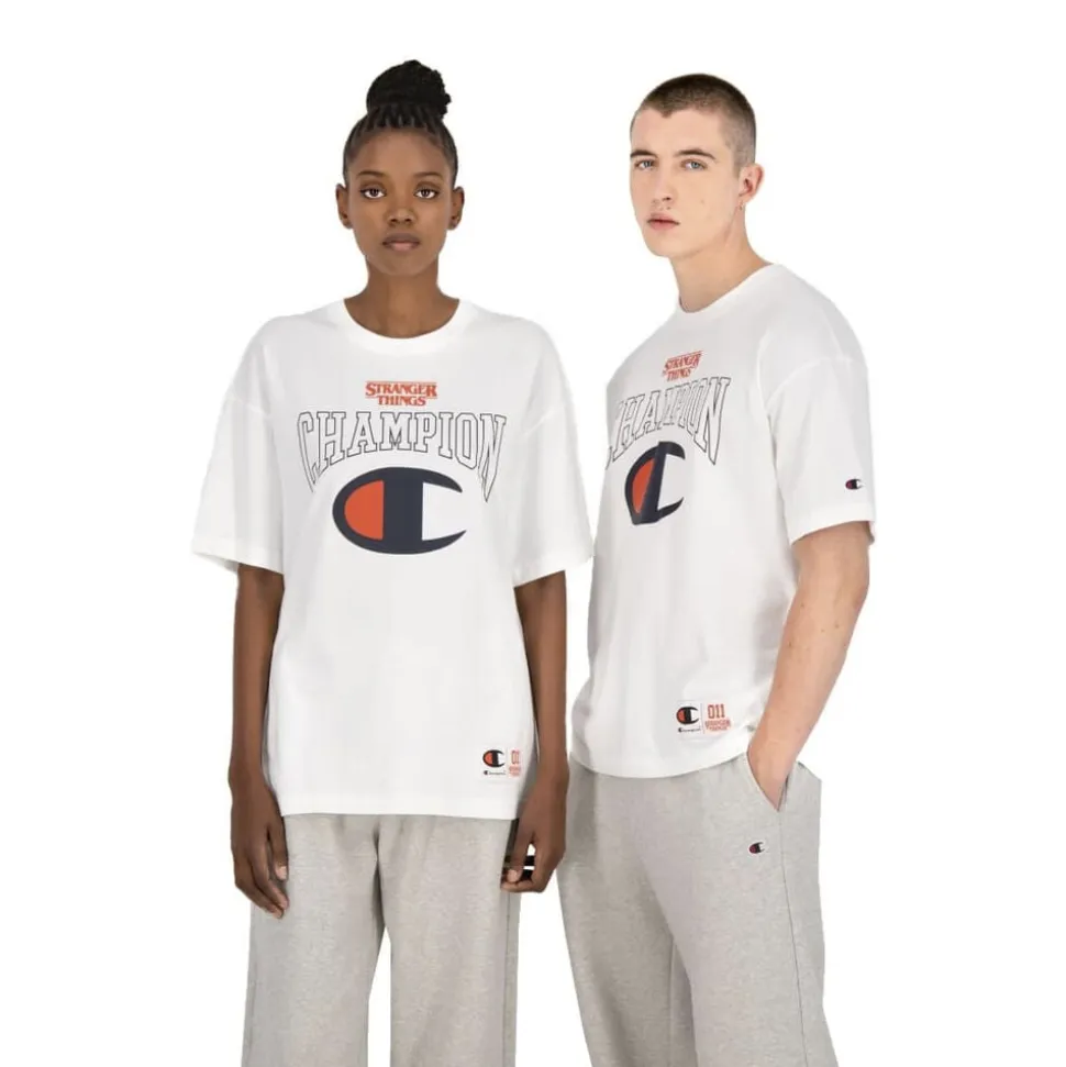 Champion X Stranger Things Logo T-shirt