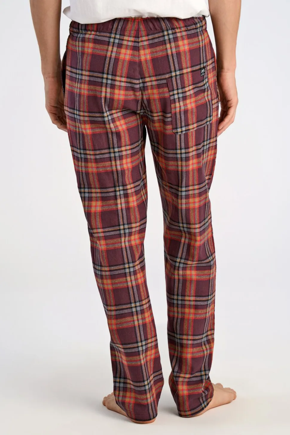 Checked brushed pyjama pants