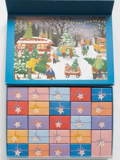 Christmas Trees & Snowflakes - puslespilsjulekalender med 10