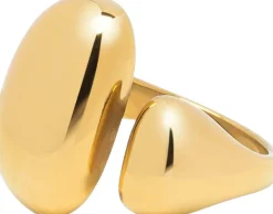 Chunky Cuff Ring in Gold