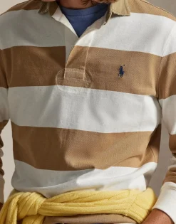 Classic Fit Khaki-Collar Rugby Shirt