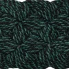 Coco Door Mat-Swirl-Green and black