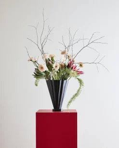 COLL vase, antique finish - brown