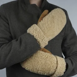 COLON - MITTENS - PALM OF SUEDE AND UPPER OF CURLY SHEARLING